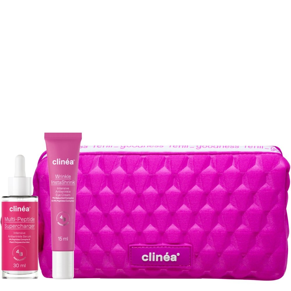 CLINEA - PROMO PACK Antiwrinkle Essentials Multi Peptide Super Charger Serum - 30ml & Wrinkle InstaShrink Eye Cream - 15ml