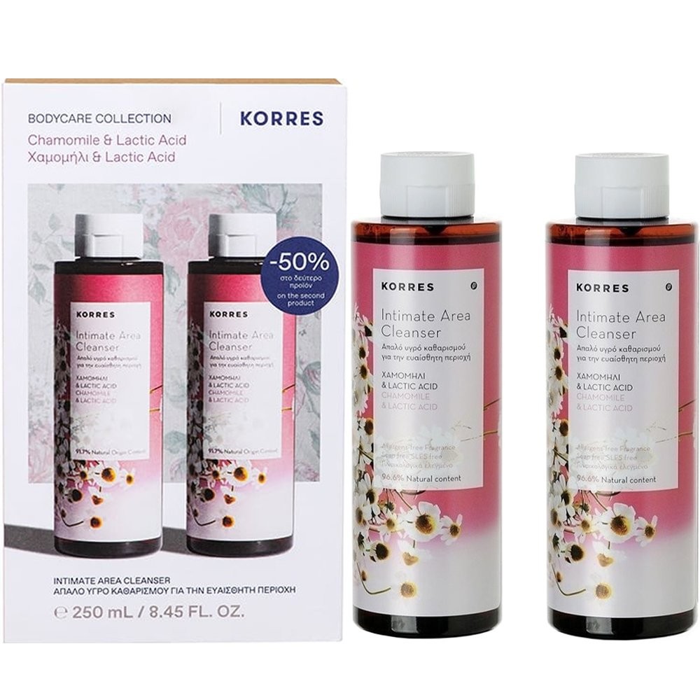 KORRES - PROMO PACK Προϊόν Καθαρισμός Ευαίσθητης Περιοχής -50% στο 2ο Προϊόν -2x250ml