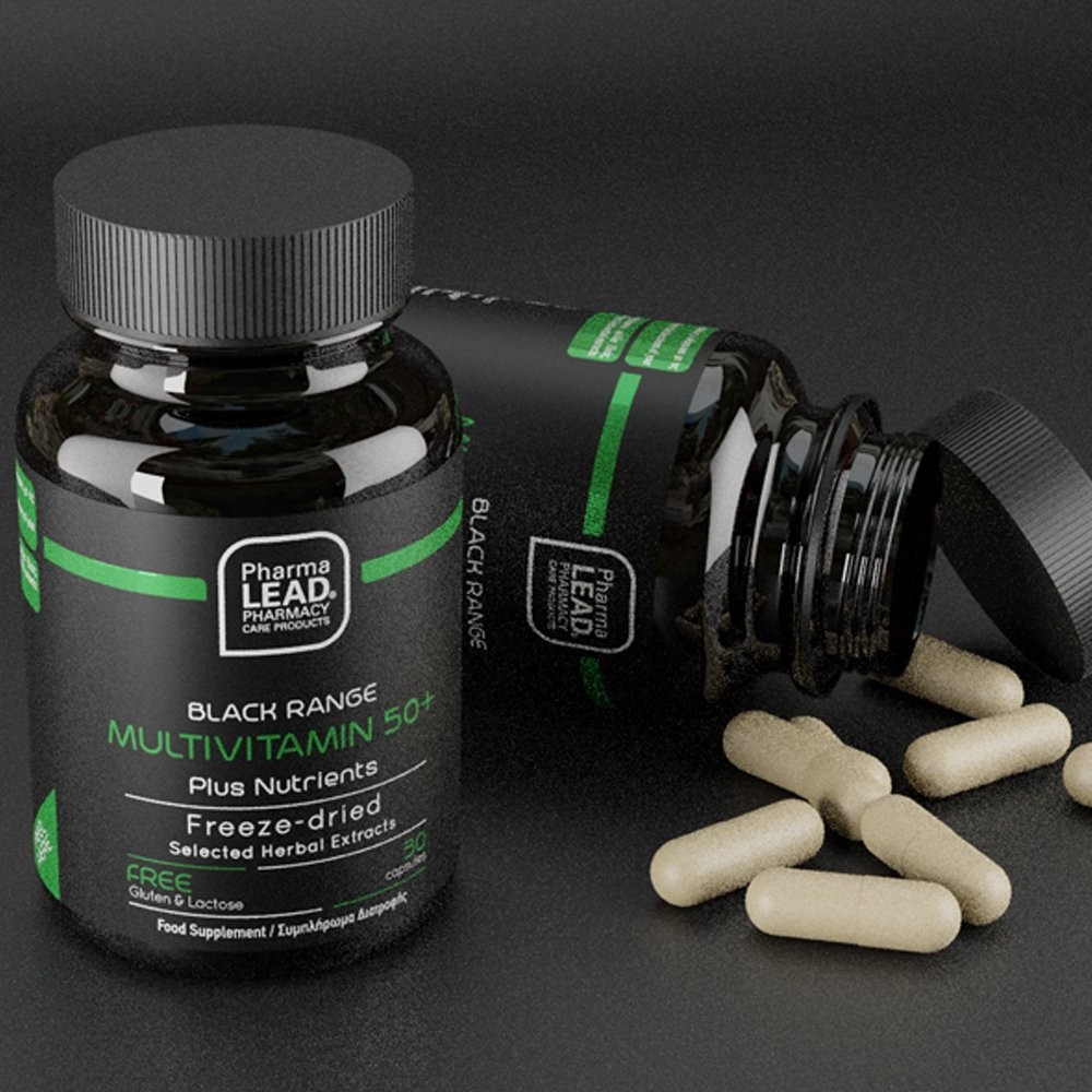 PHARMALEAD - BLACK RANGE Multivitamin 50+ Plus Nutrients Πολυβιταμίνη για 50 ετών και άνω - 30caps