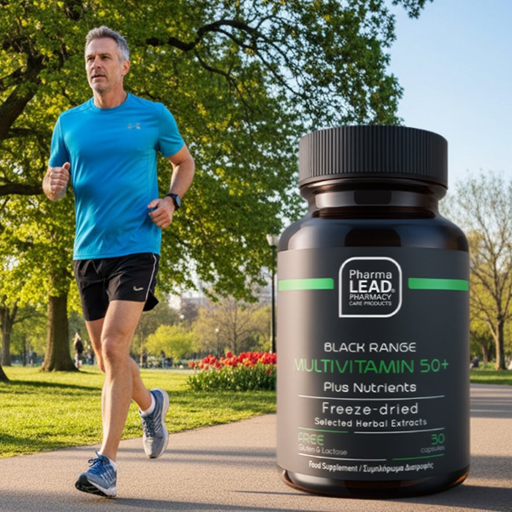 PHARMALEAD - BLACK RANGE Multivitamin 50+ Plus Nutrients Πολυβιταμίνη για 50 ετών και άνω - 30caps