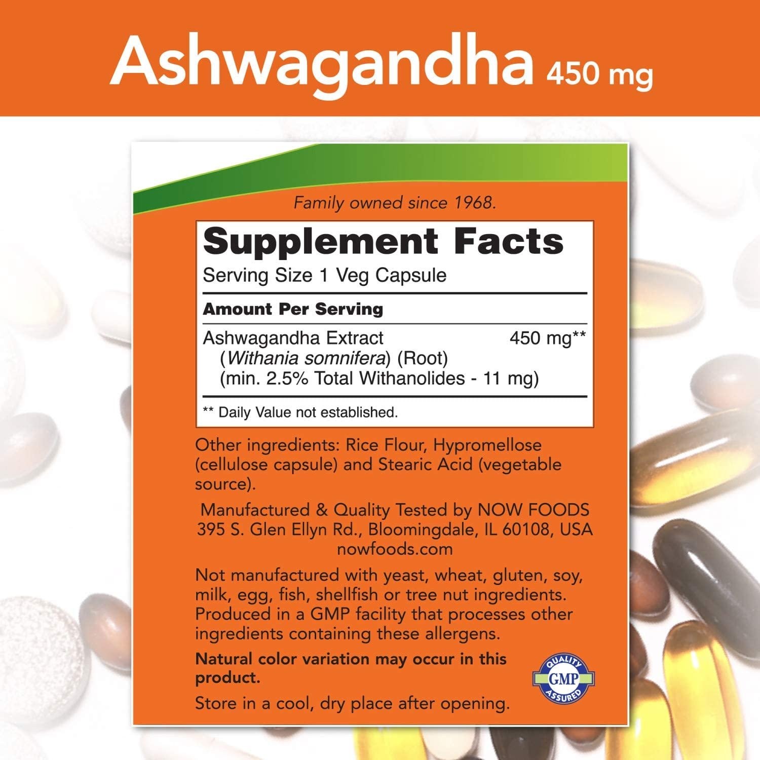 NOW - Ashwagandha 450mg - 90caps