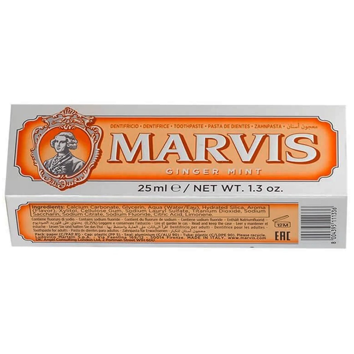 MARVIS - GINGER MINT Οδοντόκρεμα - 25ml