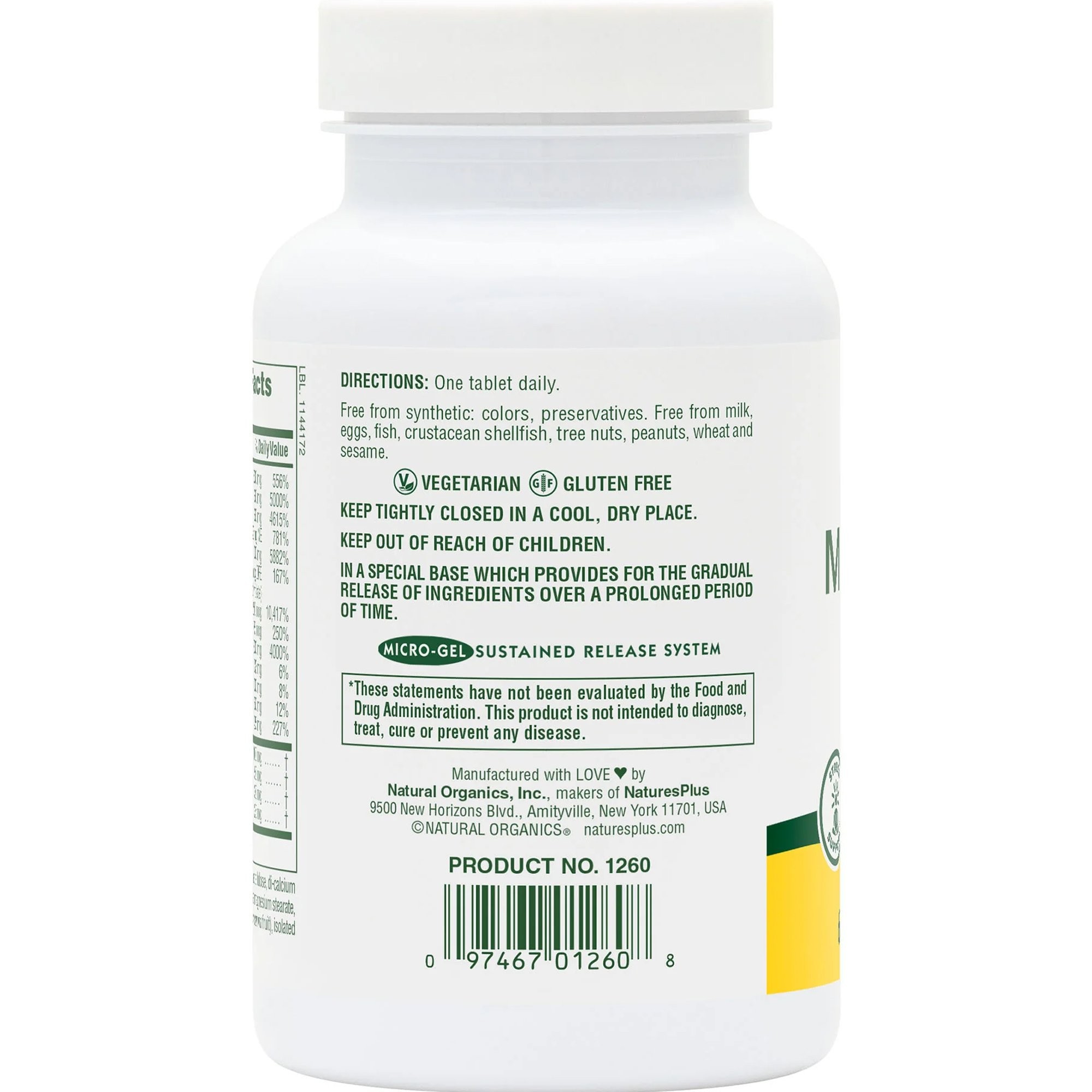 NATURES PLUS - Mega Stress Complex - 60tabs