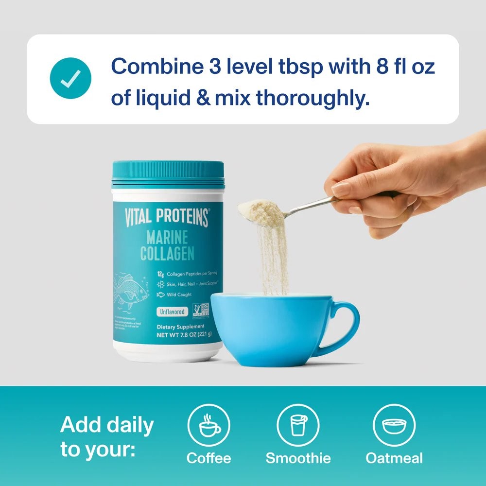 VITAL PROTEINS - Marine Collagen Συμπλήρωμα Διατροφής με Θαλάσσιο Κολλαγόνο - 221g