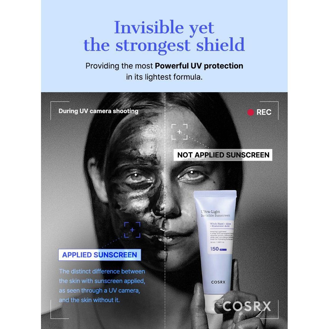 COSRX - Ultra-Light Invisible Sunscreen SPF50 PA++++ -