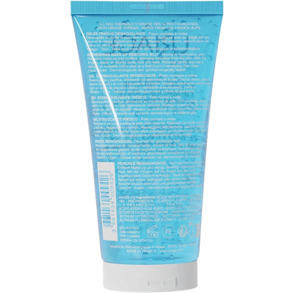 URIAGE - Gelee Fraiche Demaquillante a l'Extrait d'Ederweiss Bio - 150ml
