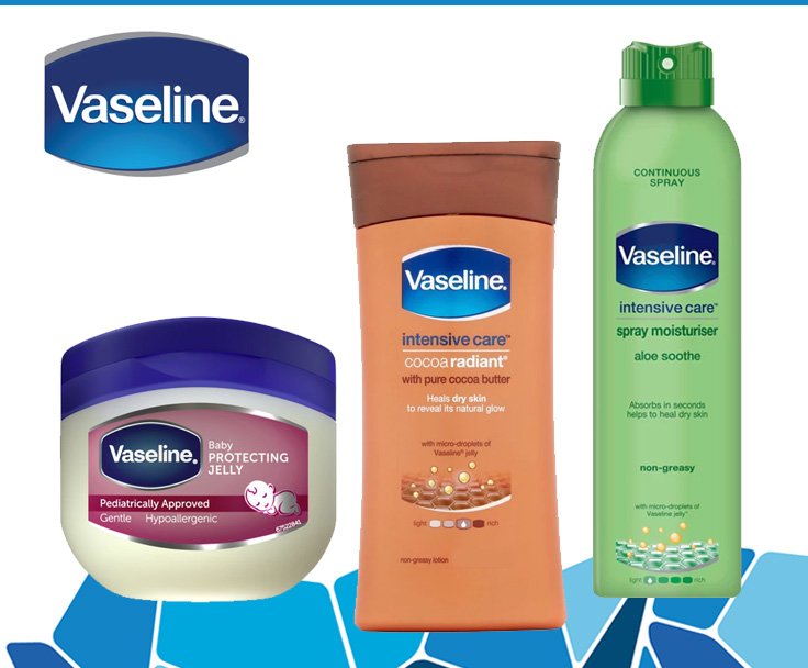 VASELINE Αγαπημένη σειρά περιποίησης για την επιδερμίδα του σώματος.