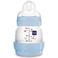 Mam Easy Start™ Anti-Colic 0m+ Μπιμπερό Πολυπροπυλενίου με Θηλή Σιλικόνης & Σύστημα Κατά των Κολικών Κωδ 353S 130ml  - Γαλάζιο