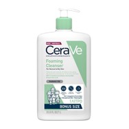 CeraVe Foaming Cleanser Face & Body Gel for Normal to Oily Skin Αφρώδες Gel Καθαρισμού Προσώπου, Σώματος για Κανονική & Λιπαρή Επιδερμίδα 1Lt