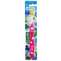 Gum Junior 6+ Soft Toothbrush 1 Τεμάχιο - Ροζ - Παιδική Μαλακή Οδοντόβουρτσα με Βάση Βεντούζα
