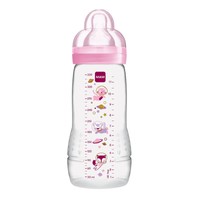 Mam Easy Active Baby Bottle Fairy Tale 4m+ Κωδ 361S 330ml - Ροζ - Μπιμπερό Πολυπροπυλενίου με Θηλή Σιλικόνης