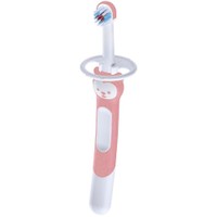 Mam Learn to Brush Soft Toothbrush 5m+, 1 Τεμάχιο, Κωδ 605 - Ροζ - Βρεφική, Εκπαιδευτική Οδοντόβουρτσα με Μαλακές Ίνες & Ασπίδα Προστασίας