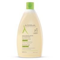 A-Derma Shower Gel for Face & Body 500ml - Θρεπτικό Αφρόλουτρο Προσώπου & Σώματος, Κατάλληλο για Ξηρά Δέρματα