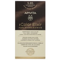 Apivita My Color Elixir Permanent Hair Color 1 Τεμάχιο - 5.85 Καστανό Ανοιχτό Περλέ - Μόνιμη Βαφή Μαλλιών Χωρίς Αμμωνία που Σταθεροποιεί & Σφραγίζει το Χρώμα