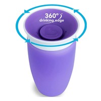 Munchkin Sippy Cup Miracle 360° 12m+, 296ml - Μωβ - Παιδικό Ποτηράκι