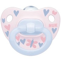 Nuk Classic Happy Days Silicone Soother 0-6m 1 Τεμάχιο - Ροζ - Ορθοδοντική Πιπίλα Σιλικόνης Ειδικά Σχεδιασμένη με πιο Φυσικό Σχήμα