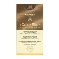 Apivita My Color Elixir Permanent Hair Color 1 Τεμάχιο - 10.3 Κατάξανθο Χρυσό - Μόνιμη Βαφή Μαλλιών Χωρίς Αμμωνία που Σταθεροποιεί & Σφραγίζει το Χρώμα