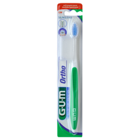 Gum Ortho Soft Toothbrush Πράσινο 1 Τεμάχιο, Κωδ 124 - Μαλακή Οδοντόβουρτσα Κατάλληλη για Καθαρισμό Ορθοδοντικών Μηχανισμών