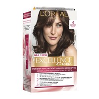 L'oreal Paris Excellence Creme Βαφή Μαλλιών 1 Τεμάχιο - 4 Καστανό - Μόνιμη Κρέμα - Βαφή με Τριπλή Προστασία & Κάλυψη των Λευκών