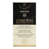 Apivita My Color Elixir Permanent Hair Color 1 Τεμάχιο - 1.0 Φυσικό Μαύρο - Μόνιμη Βαφή Μαλλιών Χωρίς Αμμωνία που Σταθεροποιεί & Σφραγίζει το Χρώμα