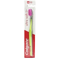 Colgate Ultra Soft Toothbrush 1 Τεμάχιο - Λαχανί - Οδοντόβουρτσα με Πολύ Μαλακές Ίνες, Κατά της Πλάκας & των Επιφανειακών Χρωματικών Λεκέδων