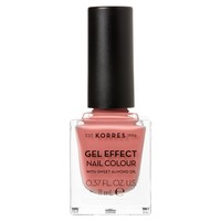 Korres Gel Effect Nail Colour 11ml - Misty Rose 36 - Βερνίκι Νυχιών με Αμυγδαλέλαιο για Έντονη Λάμψη & Μεγάλη Διάρκεια