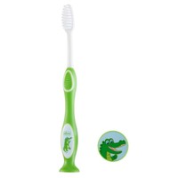 Chicco Milk Teeth Toothbrush 3-6 Years 1 Τεμάχιο - Πράσινο - Παιδική Οδοντόβουρτσα Ιδανική για τα Πρώτα Δόντια