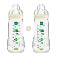 Mam Promo Easy Active Baby Bottle Fairy Tale 4m+, 2x330ml, Κωδ 365S - Λευκό - Μπιμπερό Πολυπροπυλενίου με Θηλή Σιλικόνης από 4 Μηνών 