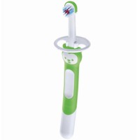 Mam Learn to Brush Soft Toothbrush 5m+, 1 Τεμάχιο, Κωδ 605 - Πράσινο - Βρεφική, Εκπαιδευτική Οδοντόβουρτσα με Μαλακές Ίνες & Ασπίδα Προστασίας