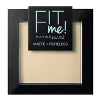 Maybelline Fit Me Matte + Poreless Pressed Powder 8.2gr - Natural Ivory - Πούδρα για Φυσική και Ταυτόχρονα Ματ Κάλυψη
