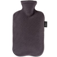 Fashy Hot Water Bottle Fleece Μαύρο 2Lt, 1 Τεμάχιο - Πλαστική Θερμοφόρα Νερού με Fleece Κάλυμμα