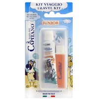 Pasta Del Capitano Travel Kit Junior 20ml - Μπλε - Παιδικό Σετ Στοματικής Υγιεινής από 6 Ετών, με Οδοντόβουρτσα & Οδοντόκρεμα