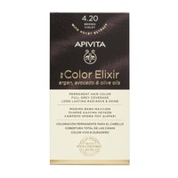 Apivita My Color Elixir Permanent Hair Color 1 Τεμάχιο - 4.20 Καστανό Βιολετί - Μόνιμη Βαφή Μαλλιών Χωρίς Αμμωνία που Σταθεροποιεί & Σφραγίζει το Χρώμα