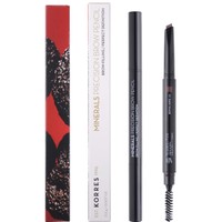 Korres Minerals Precision EyeBrow Pencil 0.2gr - 01 Dark Shade - Μολύβι Φρυδιών 2 Όψεων για Φυσικό ή Έντονο Αποτέλεσμα