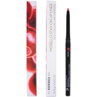 Korres Morello Stay-on Lip Liner 0.35g - 02 Real Red - Αδιάβροχο Μολύβι Χειλιών για Μεγάλη Διάρκεια & Πλούσιο Χρώμα