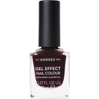 Korres Gel Effect Nail Colour 11ml - Festive Red 54 - Βερνίκι Νυχιών Απόλυτης Λάμψης & Διάρκειας, με Αμυγδαλέλαιο