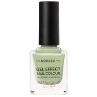 Korres Gel Effect Nail Colour 11ml - 34 Crunchy Pistachio - Βερνίκι Νυχιών με Αμυγδαλέλαιο για Έντονη Λάμψη & Μεγάλη Διάρκεια