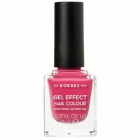 Korres Gel Effect Nail Colour 11ml - Pink Parfait Rose 20 - Βερνίκι Νυχιών με Αμυγδαλέλαιο για Έντονη Λάμψη & Μεγάλη Διάρκεια