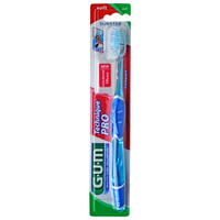 Gum Technique PRO Compact Soft Toothbrush Μπλε 1 Τεμάχιο, Κωδ 525 - Επαγγελματική Οδοντόβουρτσα με Μαλακές Ίνες & Μικρή Κεφαλή