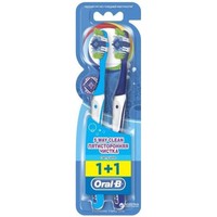 Oral-B Complete 5 Way Clean Medium Toothbrush 40mm Γαλάζιο - Μπλε 2 Τεμάχια - Οδοντόβουρτσα με Μεσαίας Σκληρότητας Ίνες για Βαθύ Καθαρισμό