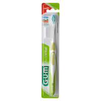 Gum ActiVital Ultra Compact Soft 1 Τεμάχιο Κωδ 585 - Πράσινο - Χειροκίνητη Οδοντόβουρτσα με Θήκη Προστασίας