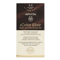 Apivita My Color Elixir Permanent Hair Color 1 Τεμάχιο - 5.4 Καστανό Ανοιχτό Χάλκινο - Μόνιμη Βαφή Μαλλιών Χωρίς Αμμωνία που Σταθεροποιεί & Σφραγίζει το Χρώμα