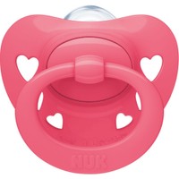 Nuk Signature Orthodontic Silicone Soother 18-36m Φούξια 1 Τεμάχιο, Κωδ 10520449 - Ορθοδοντική Πιπίλα με Θηλή Σιλικόνη