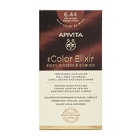 Apivita My Color Elixir Permanent Hair Color 1 Τεμάχιο - 6.44 Ξανθό Σκούρο Έντονο Χάλκινο - Μόνιμη Βαφή Μαλλιών Χωρίς Αμμωνία που Σταθεροποιεί & Σφραγίζει το Χρώμα