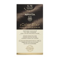 Apivita My Color Elixir Permanent Hair Color 1 Τεμάχιο - 6.78 Ξανθό Σκούρο Μπεζ Περλέ - Μόνιμη Βαφή Μαλλιών Χωρίς Αμμωνία που Σταθεροποιεί & Σφραγίζει το Χρώμα