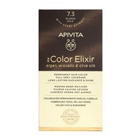 Apivita My Color Elixir Permanent Hair Color 1 Τεμάχιο - 7.3 Ξανθό Χρυσό - Μόνιμη Βαφή Μαλλιών Χωρίς Αμμωνία που Σταθεροποιεί & Σφραγίζει το Χρώμα