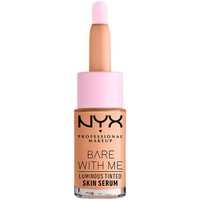 NYX Professional Makeup Bare With Me Luminous Skin Serum 12,6ml - Light Medium - Serum με Χρώμα για Λαμπερή Επιδερμίδα που Διαρκεί Όλη Μέρα