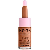 NYX Professional Makeup Bare With Me Luminous Skin Serum 12,6ml - Medium Deep - Serum με Χρώμα για Λαμπερή Επιδερμίδα που Διαρκεί Όλη Μέρα