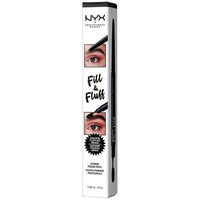 NYX Professional Makeup Fill & Fluff Eyebrow Pomade Pencil 0,2gr 1 Τεμάχιο - Black - Μολύβι Φρυδιών με Απαλή Μύτη