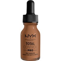 NYX Professional Makeup Total Control Pro Drop Foundation 13ml - Mahogany - Δίνει στο Δέρμα Φυσικό Υγιές Φινίρισμα Απαλύνοντας τις Ατέλειες